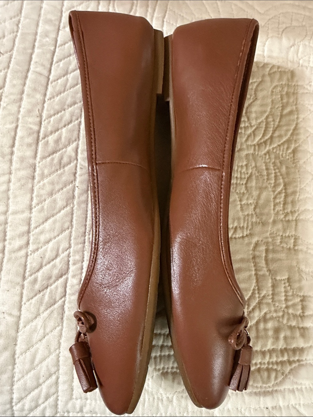 Coach Brown Tassel Ballet Flats - Picture 4 of 7